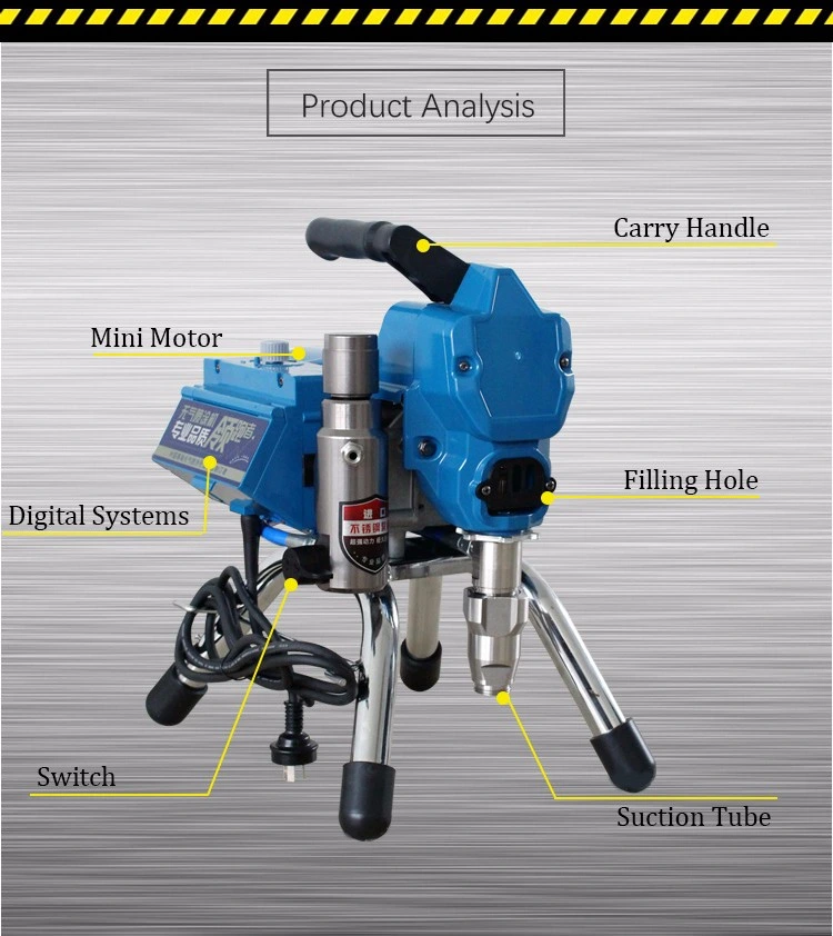 Electric Piston Pump Airless Wall Paint Sprayer 495